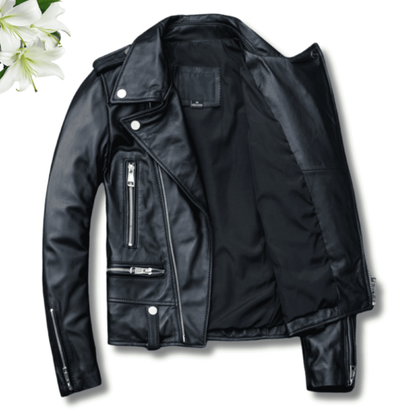 Blouson cuir femme fashion moto Éternel Prestige