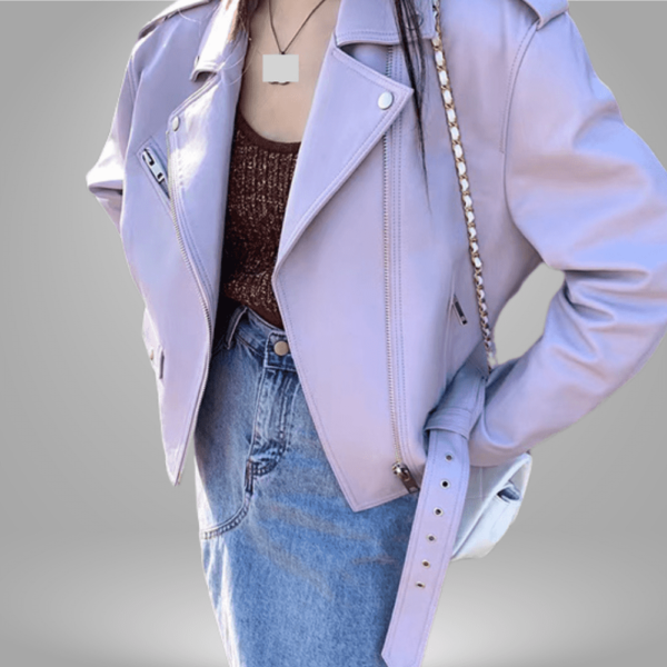 Veste en cuir véritable pour femme Éternel prestige