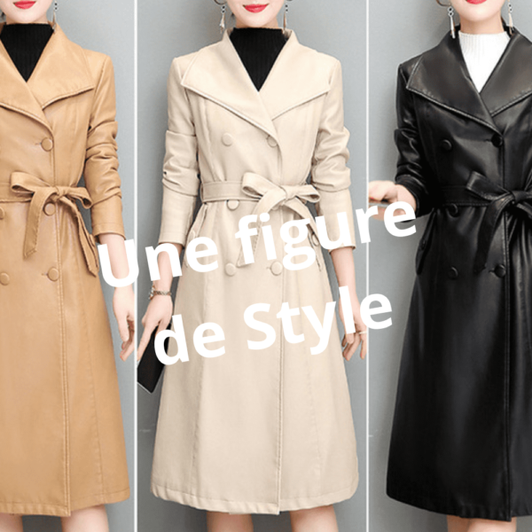 Manteau cuir femme 3 couleurs Éternel prestige