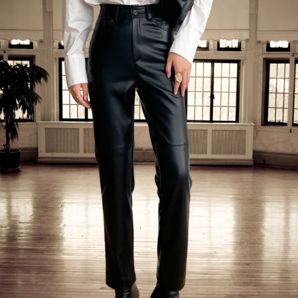 Pantalon Femmes en Cuir véritable Luxe Millenium Éternel Prestige