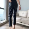 Pantalon cuir fashion fit Éternel Prestige